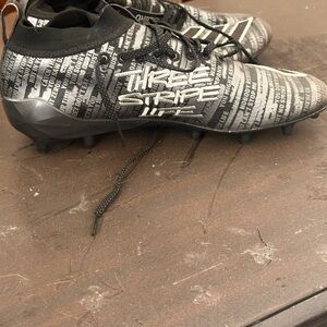 Adidas Black and Gray Men's Soccer Cleats